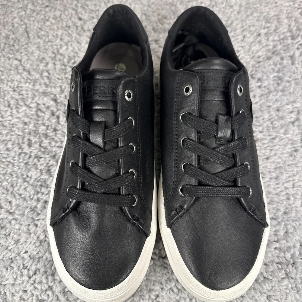 Sperry Sandy LTT Leather STS89204 Black Women's 7.5 New In Box